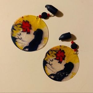 Flower chick guaged earrings 2g